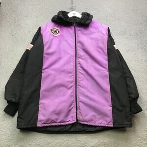 Vintage Arctic Wear Artic Cat Snowmobile Snow Jacket Womens Medium Purple USA